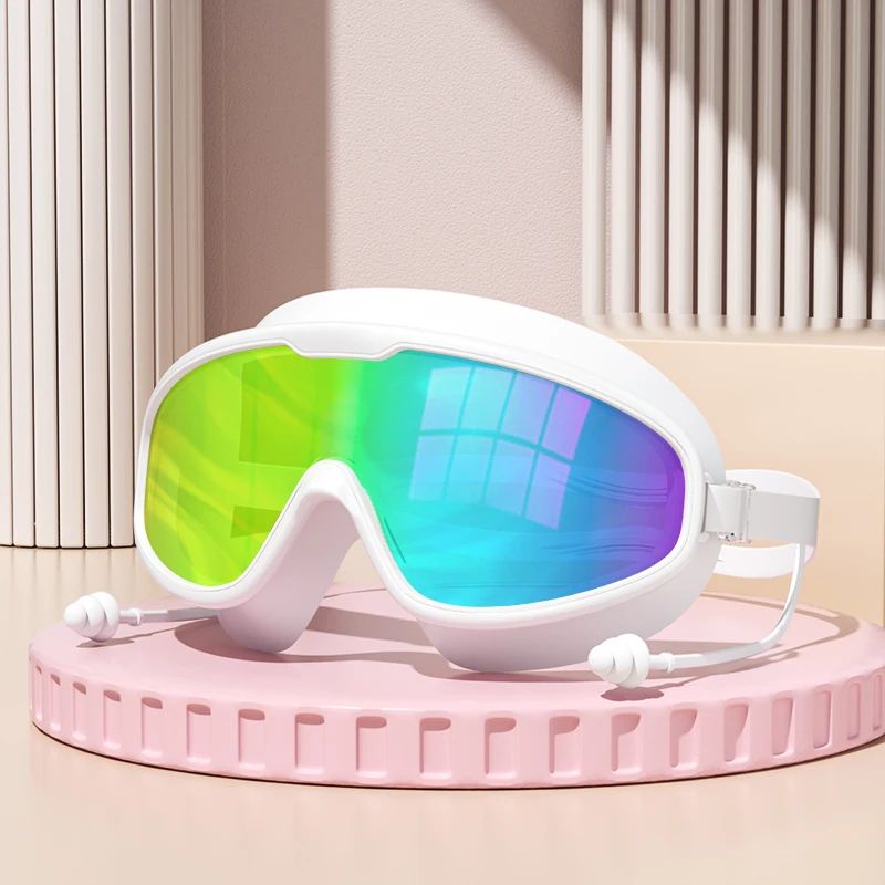Large Frame Anti-Fog Swimming Goggles