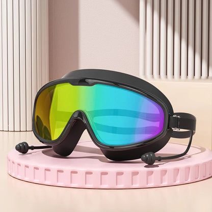 Large Frame Anti-Fog Swimming Goggles